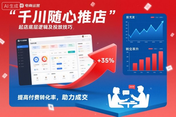 千川随心推起店底层逻辑及投放技巧，提高付费转化率，助力成交——豪客资源创业项目网-豪客资源_豪客资源库
