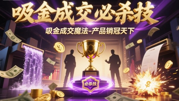 吸金成交必杀技，吸金成交魔法-产品销冠天下——豪客资源创业项目网-豪客资源_豪客资源库