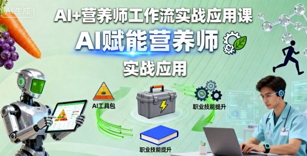 AI+营养师工作流实战应用课，AI赋能营养师——豪客资源创业项目网-豪客资源_豪客资源库