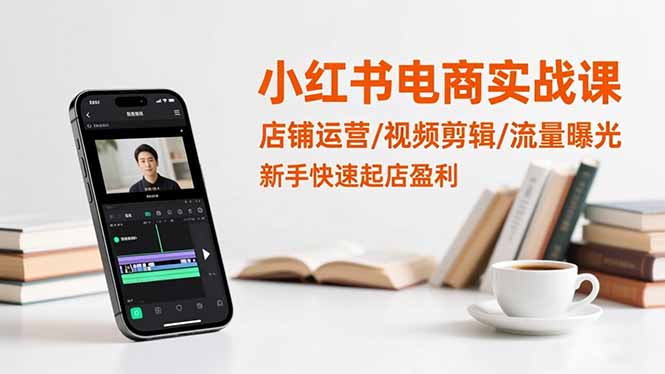 （16536期）小红书电商实战课：店铺运营/视频剪辑/流量曝光，新手快速起店盈利_豪客资源创业项目网-豪客资源_豪客资源库