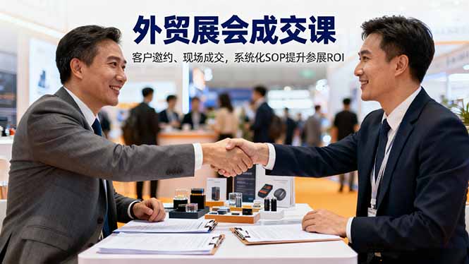 （16356期）外贸展会成交课，含目标制定、客户邀约、现场成交，系统化SOP提升参展ROI_豪客资源创业项目网-豪客资源_豪客资源库