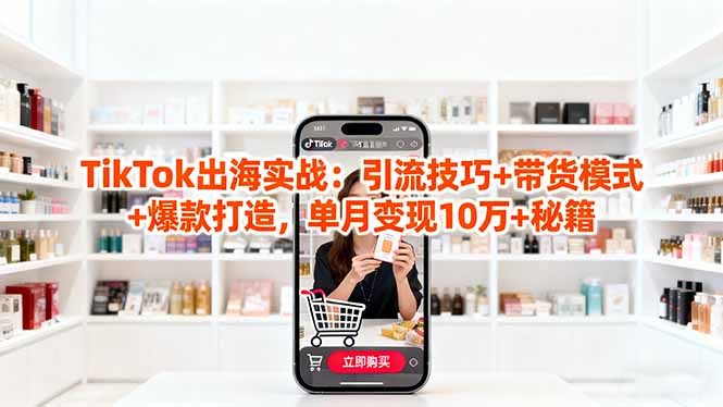（16358期）「TikTok出海实战」引流技巧+带货模式+爆款打造，单月变现10万+秘籍_豪客资源创业项目网-豪客资源_豪客资源库