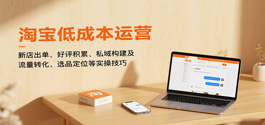 淘宝低成本运营，新店出单、好评积累、私域构建及流量转化、选品定位等（更新10月）_豪客资源创业网-豪客资源_豪客资源库