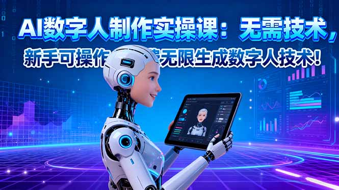 （16376期）AI数字人制作实操课：无需技术，新手可操作，免费无限生成数字人技术！_豪客资源创业项目网-豪客资源_豪客资源库