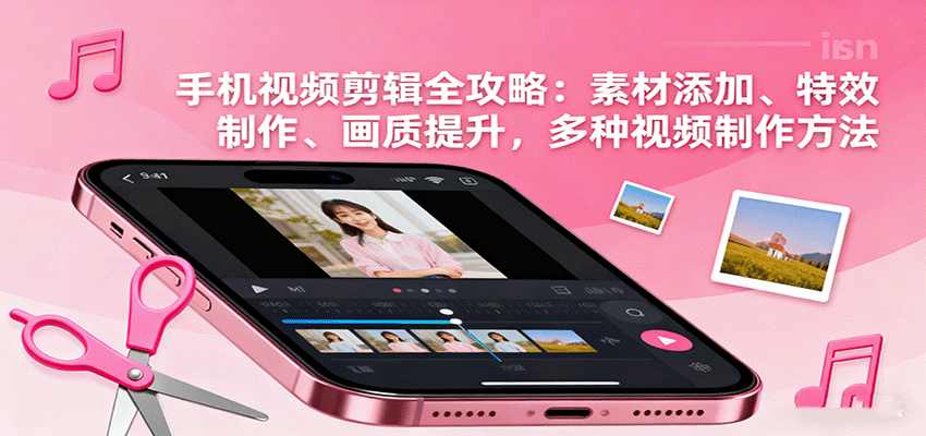 手机视频剪辑全攻略：素材添加、特效制作、画质提升，多种视频制作方法_豪客资源创业网-豪客资源_豪客资源库