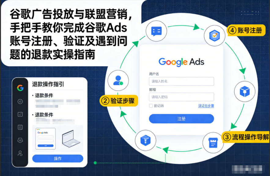 谷歌广告投放与联盟营销，手把手教你完成谷歌Ads账号注册、验证及遇到问题的退款实操指南——豪客资源创业项目网-豪客资源_豪客资源库