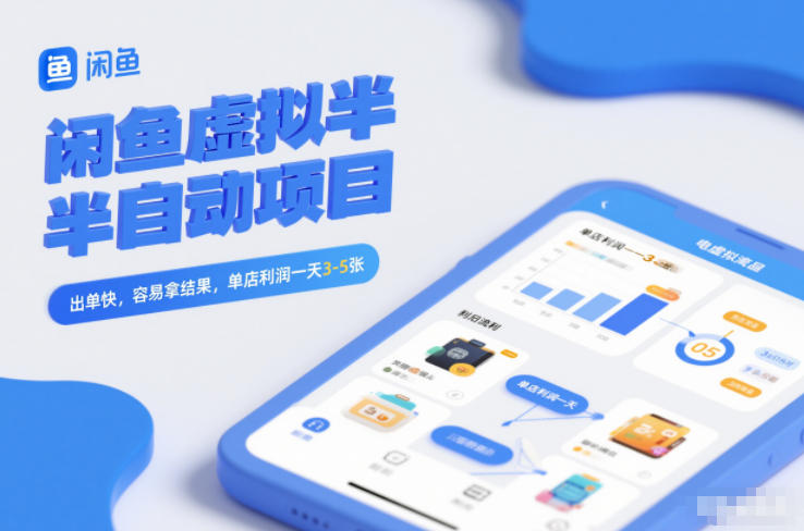 闲鱼虚拟半自动项目，出单快，容易拿结果，单店利润一天3-5张——豪客资源创业项目网-豪客资源_豪客资源库