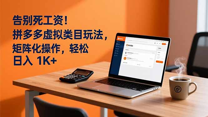 （16943期）告别死工资！拼多多虚拟类目玩法，矩阵化操作，轻松日入 1K+_豪客资源创业项目网-豪客资源_豪客资源库