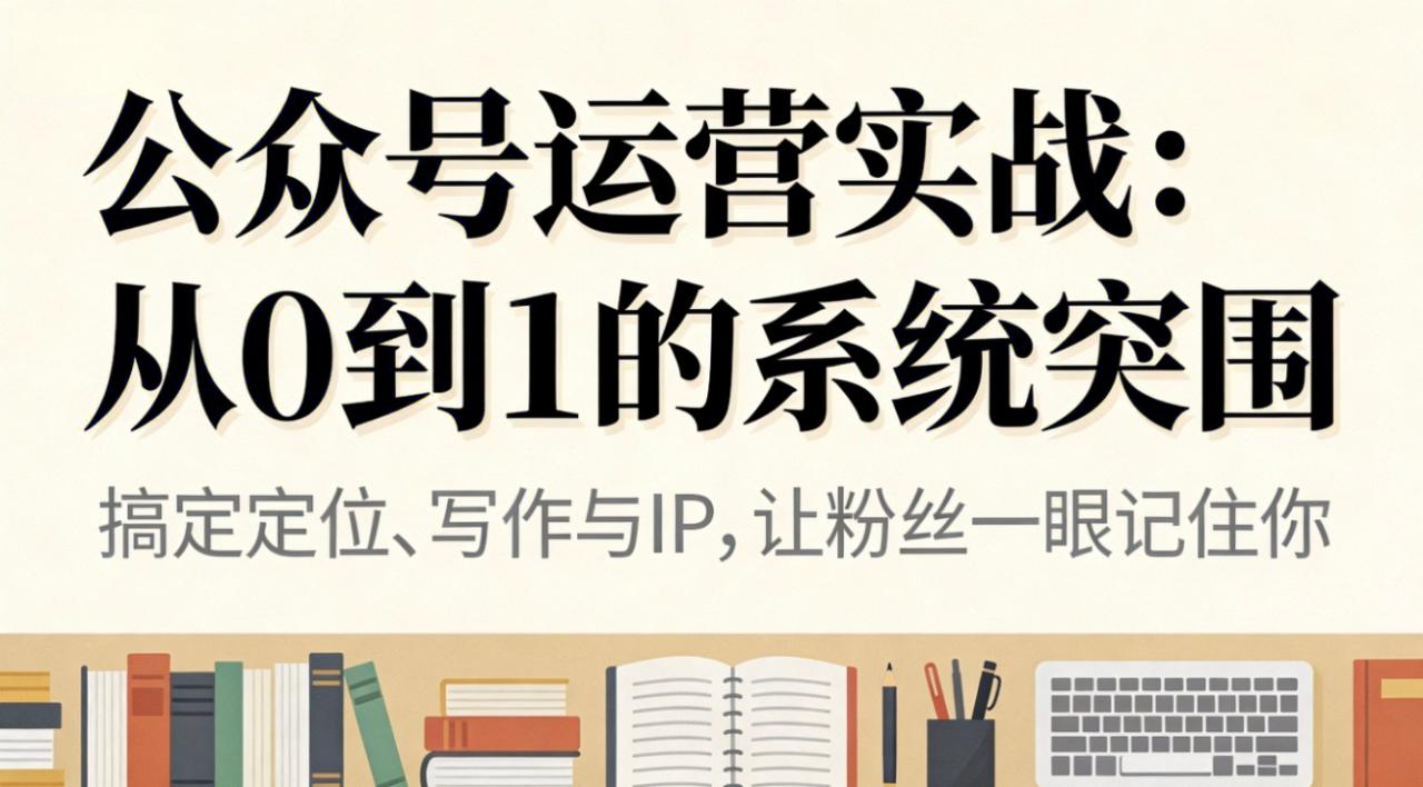 （16777期）公众号运营实战：从0到1的系统突围_豪客资源创业项目网-豪客资源_豪客资源库