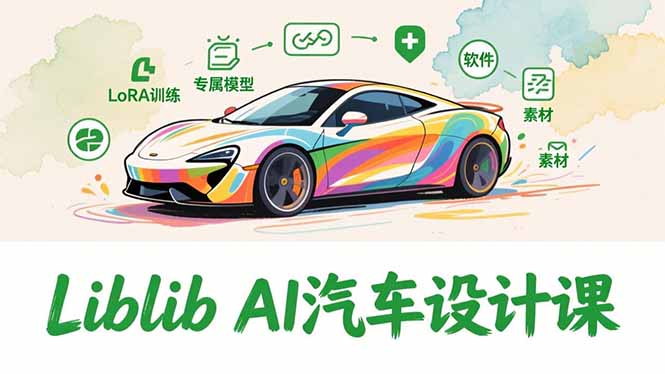 （16946期）2025Liblib AI汽车设计课，文生图入门、LoRA训练、专属模型，快速上手【实战+解说+软件+素材】_豪客资源创业项目网-豪客资源_豪客资源库
