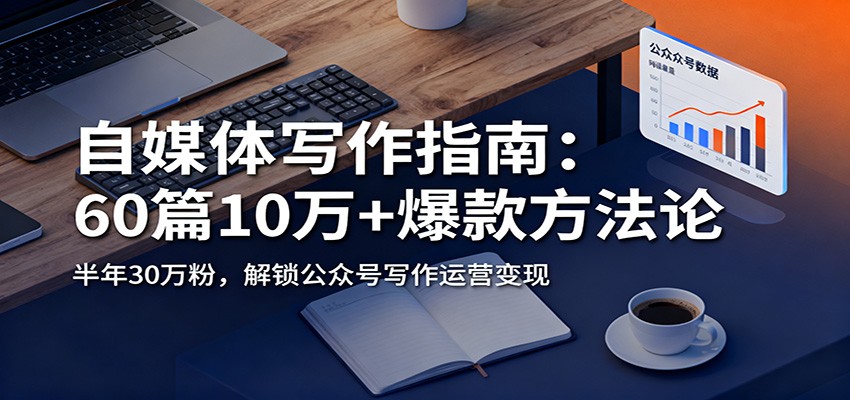 自媒体写作指南：60篇10万+爆款方法论，半年30万粉，解锁公众号写作运营变现_豪客资源创业网-豪客资源_豪客资源库