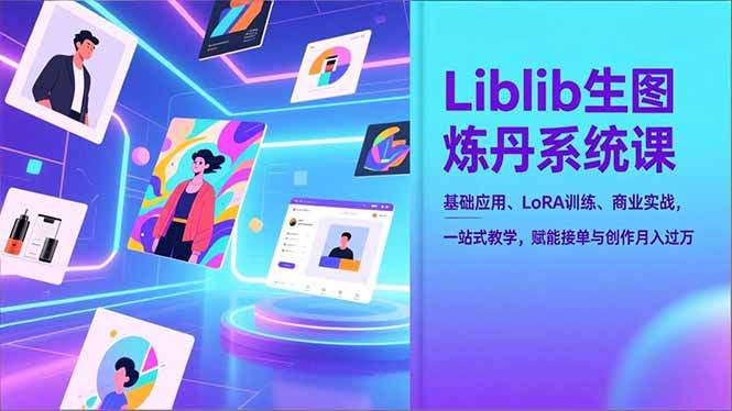 （16949期）Liblib生图炼丹系统课，基础应用、LoRA训练、商业实战，一站式教学，赋能接单与创作月入过万_豪客资源创业项目网-豪客资源_豪客资源库
