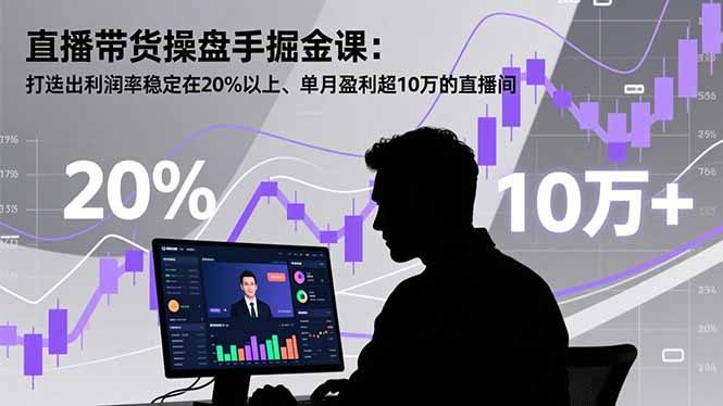 （16727期）直播带货操盘手掘金课：打造出利润率稳定在20%以上、单月盈利超10万的直播间_豪客资源创业项目网-豪客资源_豪客资源库