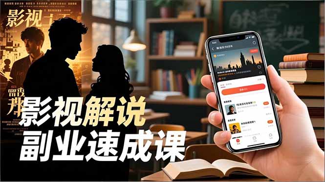（16740期）Tk影视解说副业速成课，软件安装、全流程实操、爆款预设，新手两周变现_豪客资源创业项目网-豪客资源_豪客资源库