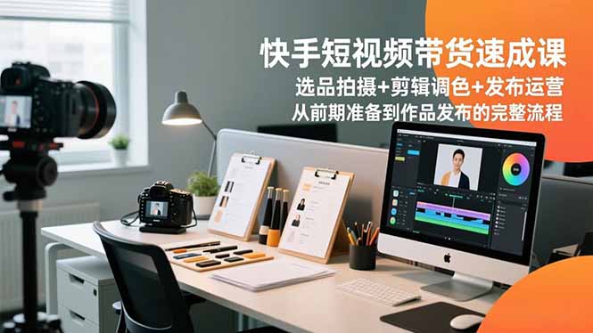 （16752期）快手短视频带货速成课，选品拍摄+剪辑调色+发布运营，从前期准备到作品发布的完整流程_豪客资源创业项目网-豪客资源_豪客资源库