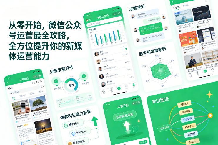 从零开始，微信公众号运营最全攻略，全方位提升你的新媒体运营能力——豪客资源创业项目网-豪客资源_豪客资源库