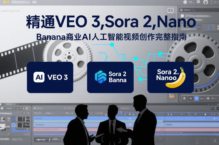 精通VEO 3，Sora 2，Nano Banana商业AI人工智能视频创作完整指南——豪客资源创业项目网-豪客资源_豪客资源库