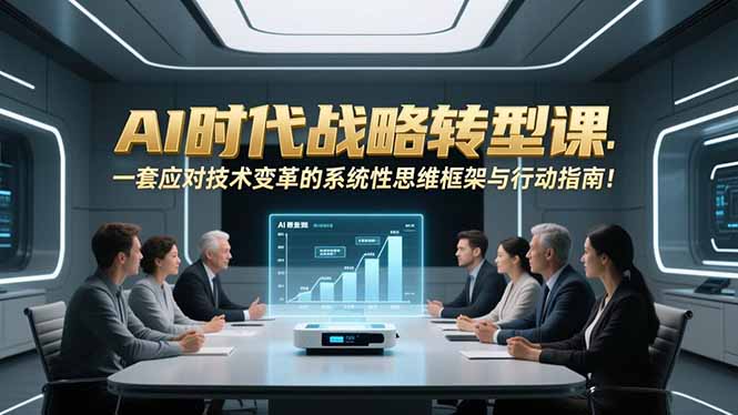 （16990期）AI时代战略转型课：一套应对技术变革的系统性思维框架与行动指南！_豪客资源创业项目网-豪客资源_豪客资源库