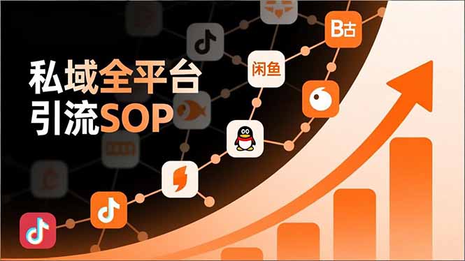 （16994期）私域全平台引流SOP，抖音/快手/小红书/微信/QQ/B站/闲鱼等，技术合集，高效转化公域流量_豪客资源创业项目网-豪客资源_豪客资源库