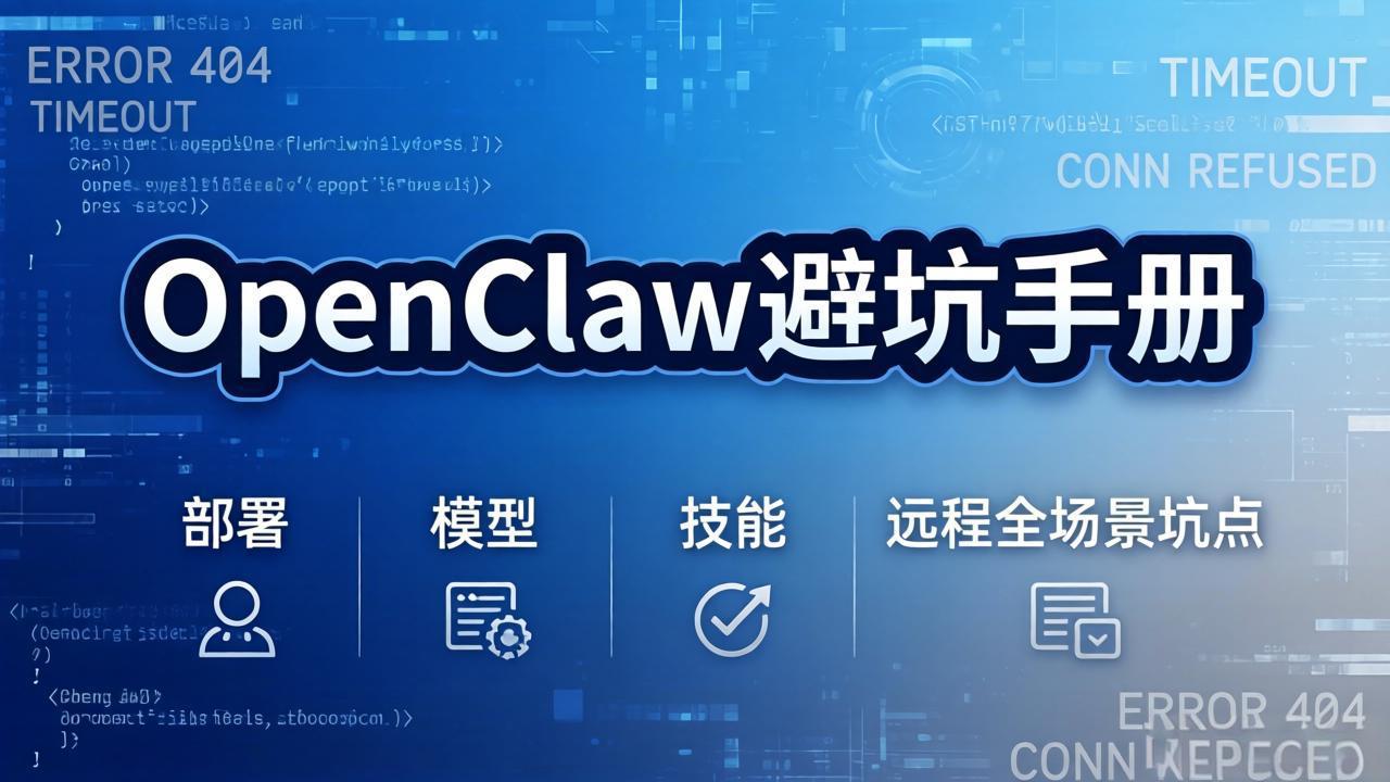 （17671期）OpenClaw避坑手册：部署+模型+技能+远程全场景坑点，一次性给你说全，少走弯路_豪客资源创业项目网-豪客资源_豪客资源库