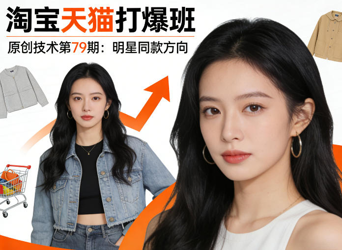 《淘宝天猫打爆班》原创技术第79期：明星同款方向——豪客资源创业项目网-豪客资源_豪客资源库