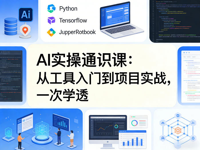 AI实操通识课，从工具入门到项目实战，一次学透——豪客资源创业项目网-豪客资源_豪客资源库