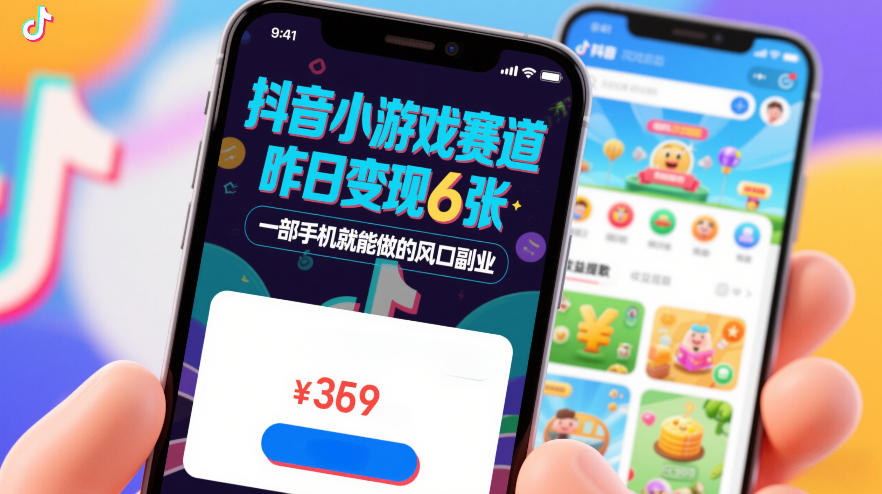 抖音小游戏赛道，昨日变现600+，零基础一部手机就能做的风口副业【揭秘】——豪客资源创业项目网-豪客资源_豪客资源库