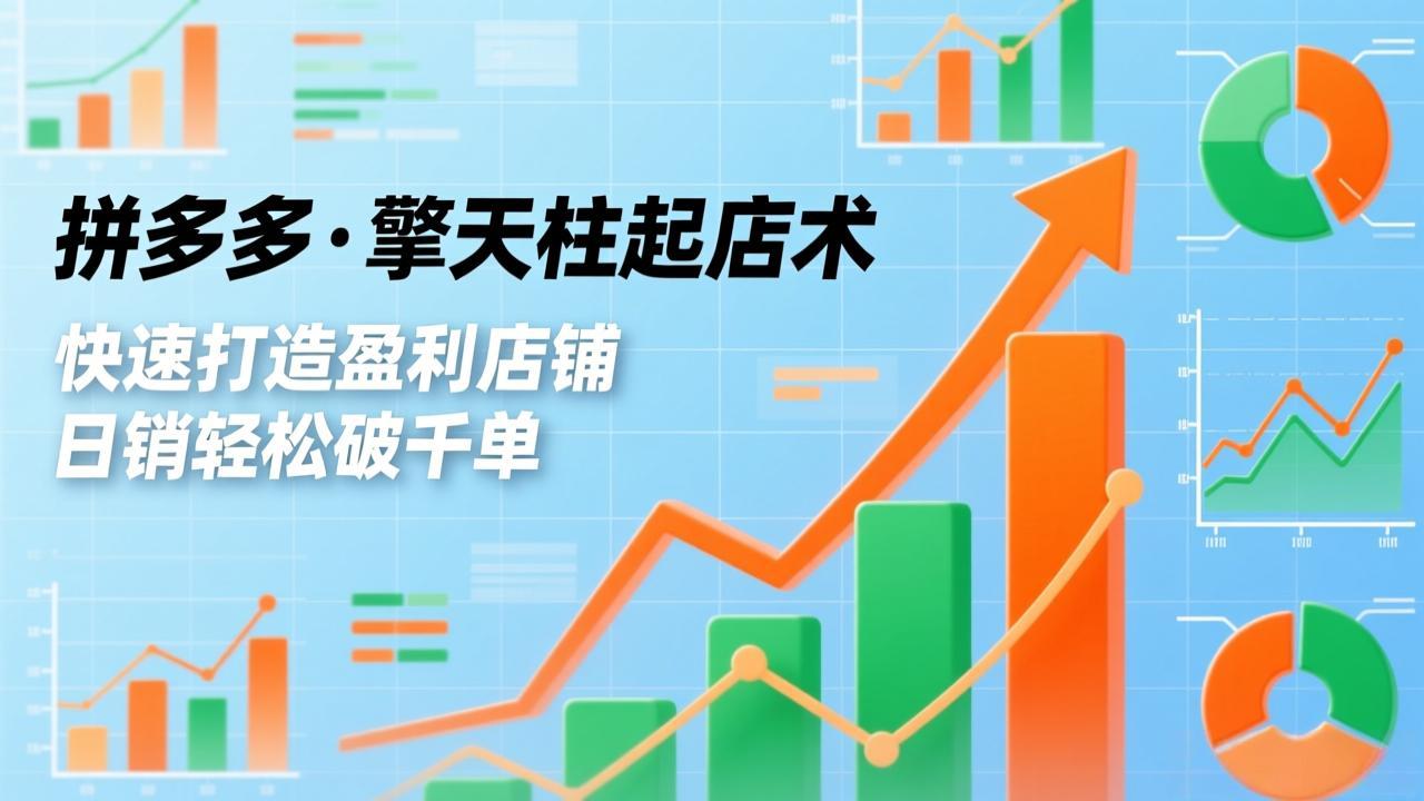 （17715期）拼多多·擎天柱起店术3.0(更新)，爆流布局、利润起飞、不断流，快速打造盈利店铺，日销破千单_豪客资源创业项目网-豪客资源_豪客资源库