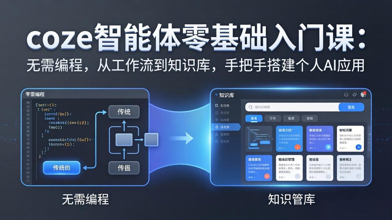 （17775期）coze智能体零基础入门课：无需编程，从工作流到知识库，手把手搭建个人AI应用_豪客资源创业项目网-豪客资源_豪客资源库