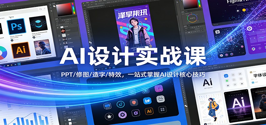 AI设计实战课：PPT/修图/造字/特效，一站式掌握AI设计核心技巧_豪客资源创业网-豪客资源_豪客资源库
