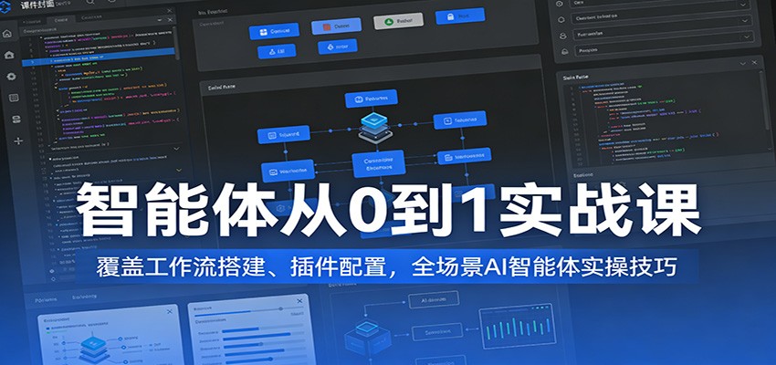 智能体从0到1实战课：覆盖工作流搭建、插件配置，全场景AI智能体实操技巧_豪客资源创业网-豪客资源_豪客资源库