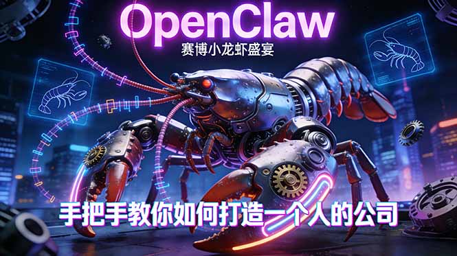 （17684期）OpenClaw，小龙虾-从产品到爆款的成长之路，手把手教你如何打造一个人的公司_豪客资源创业项目网-豪客资源_豪客资源库