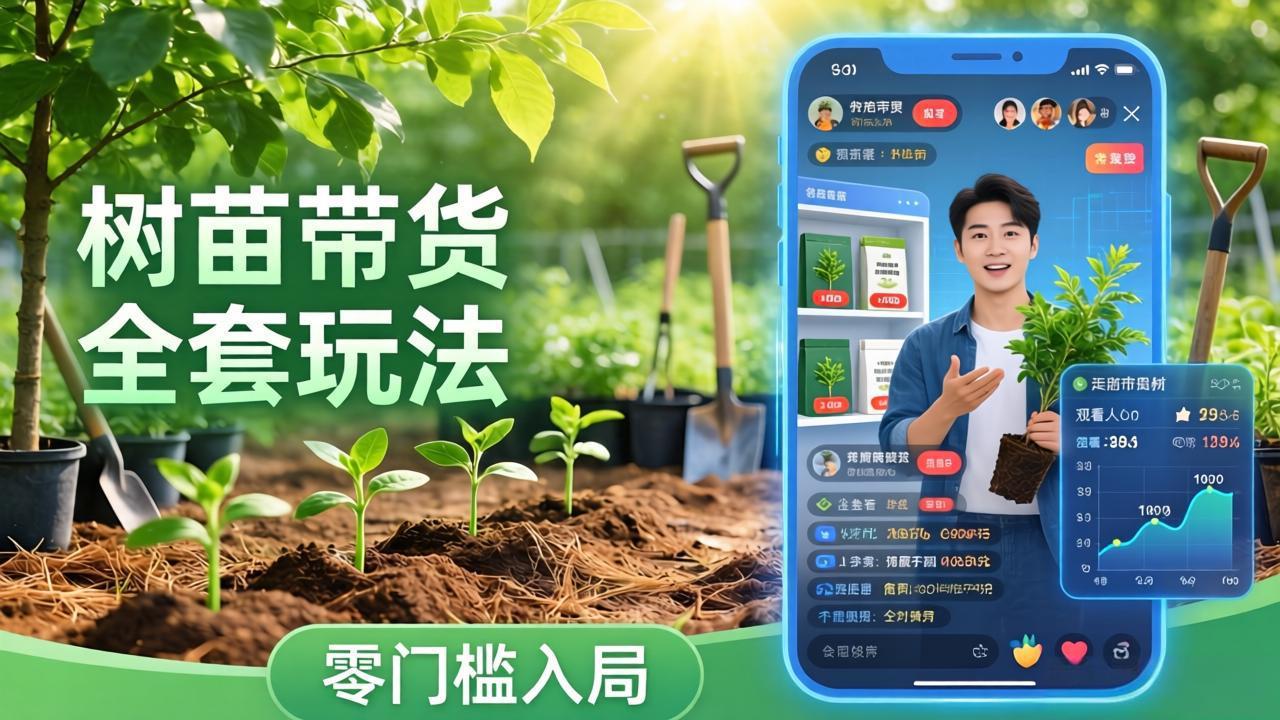（17729期）视频号AI树苗带货全套玩法：零门槛入局，掌握豆包、千问等AI工具制作树苗视频的全套流程_豪客资源创业项目网-豪客资源_豪客资源库