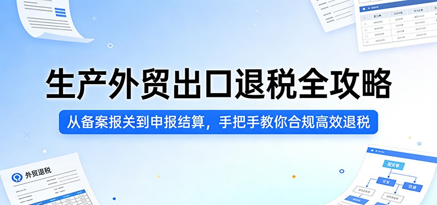生产外贸出口退税全攻略：从备案报关到申报结算，手把手教你合规高效退税_豪客资源创业网-豪客资源_豪客资源库