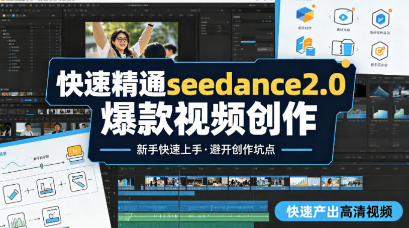 快速精通seedance2.0爆款视频创作，快速产出高清视频，避开大量创作坑点，新手也能快速上手——豪客资源创业项目网-豪客资源_豪客资源库