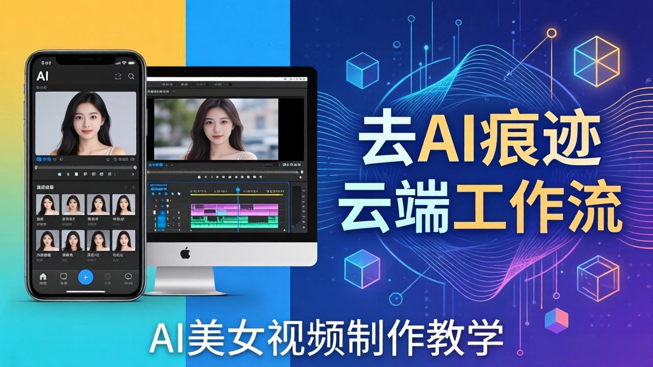 （17928期）AI美女视频制作教学：去AI痕迹，云端工作流出图，手机电脑均可，不需要配置_豪客资源创业项目网-豪客资源_豪客资源库