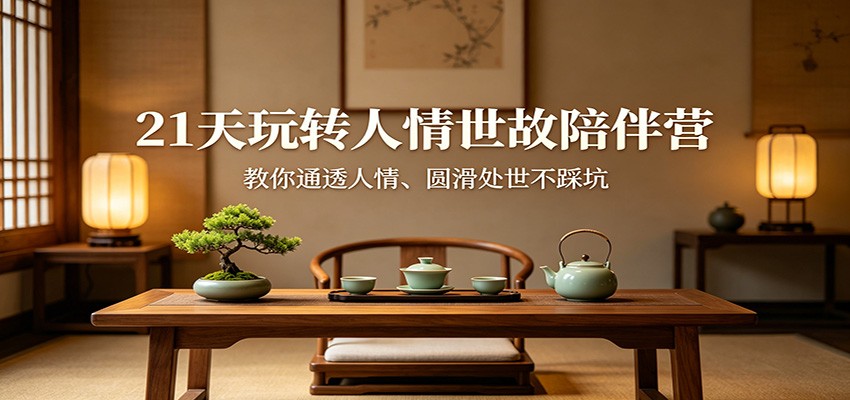 21天玩转人情世故陪伴营：教你通透人情、圆滑处世不踩坑_豪客资源创业网-豪客资源_豪客资源库
