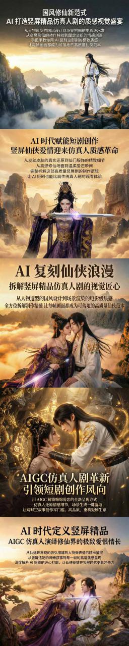 （18199期）AIGC 仿真人短剧创作革新，解锁仙侠爱恋全新呈现，一键出高质场景，零门槛打造爆款剧集_豪客资源创业项目网-豪客资源_豪客资源库
