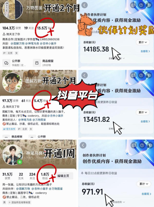 抖音17W粉丝博主亲授AI作图实战教学，0基础轻松学，可入创作者伙伴计划，接单收徒双增收——豪客资源创业项目网-豪客资源_豪客资源库