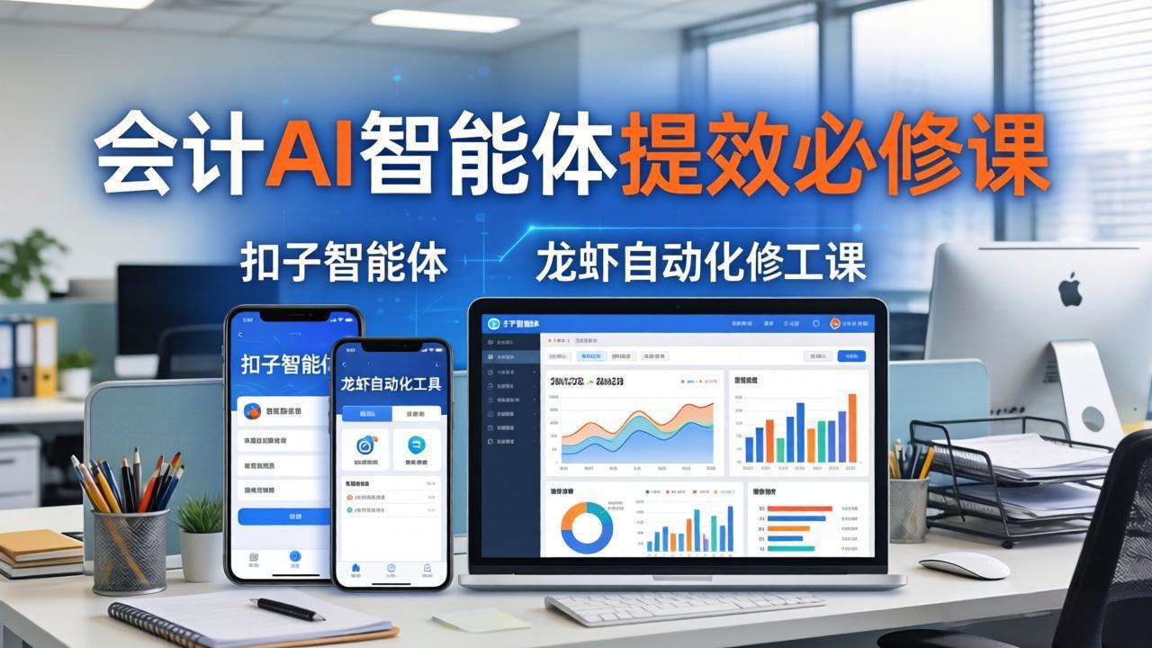 （18151期）财务会计AI智能体提效必修课：扣子智能体+龙虾自动化+报表分析，一站式提升财务工作效率_豪客资源创业项目网-豪客资源_豪客资源库