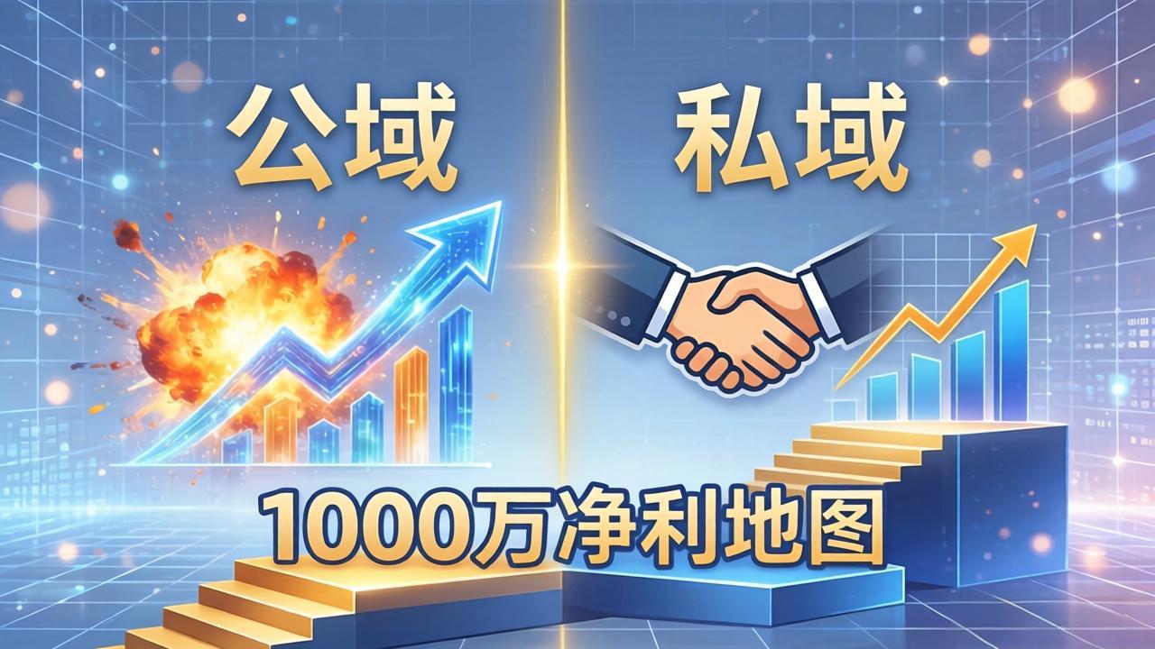 （18217期）公域玩命出爆款，私域悄悄做成交：这套AI内训课，2026给你打通1000万净利的地图_豪客资源创业项目网-豪客资源_豪客资源库