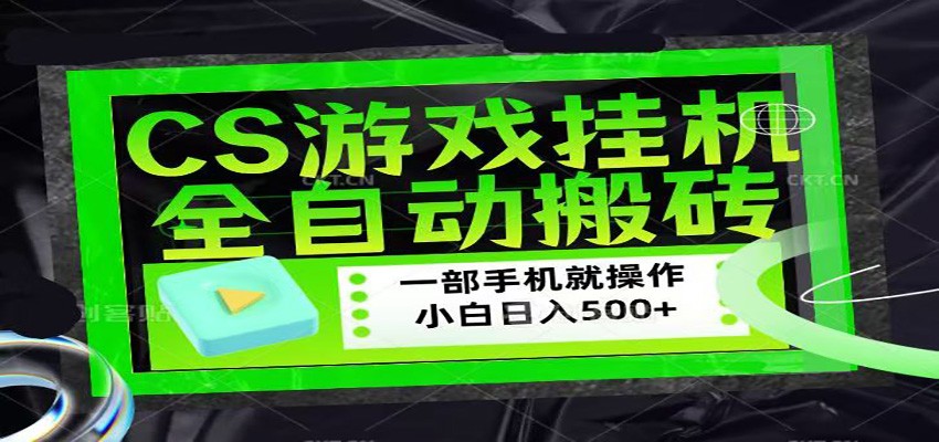 CSGO游戏挂机捡漏搬砖，超稳定的项目，带领1000+小白实现日入500+_豪客资源创业网-豪客资源_豪客资源库